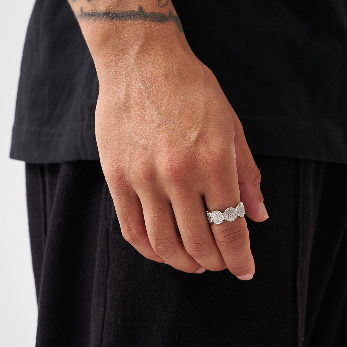 Anillo Banda San Benito (Plata)
