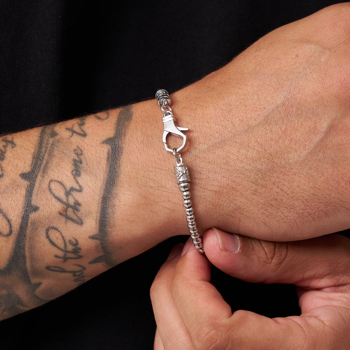 Pulsera Mini Bola de Cromo (Plata)