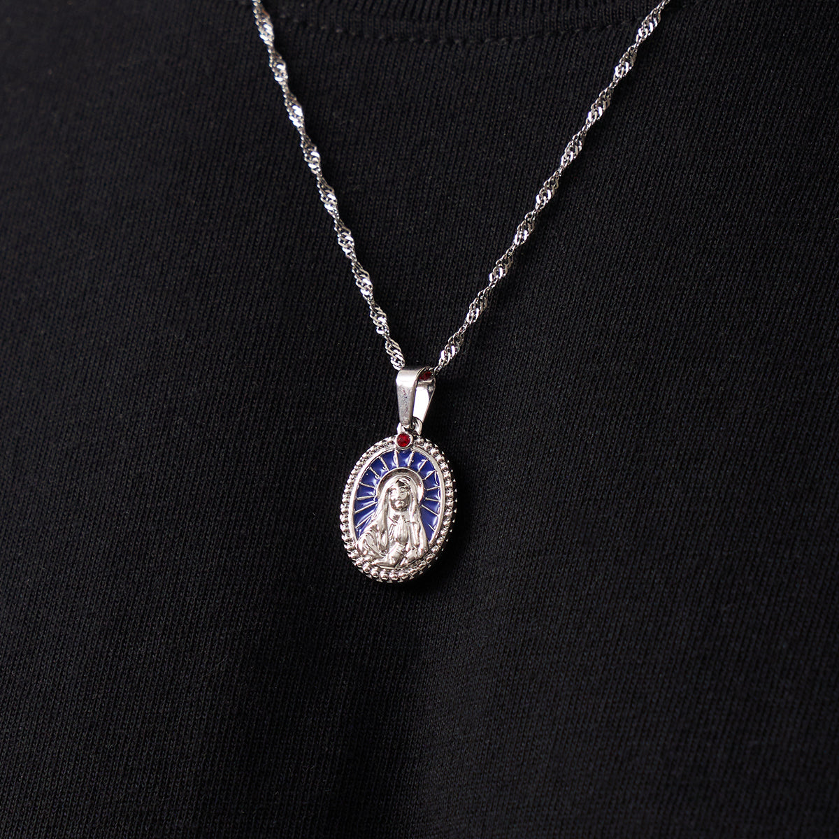 Esmalte de la Virgen María (plata)