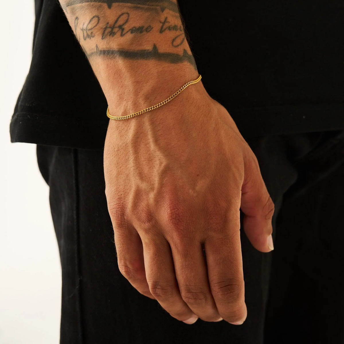 Pulsera curb (oro) 2mm