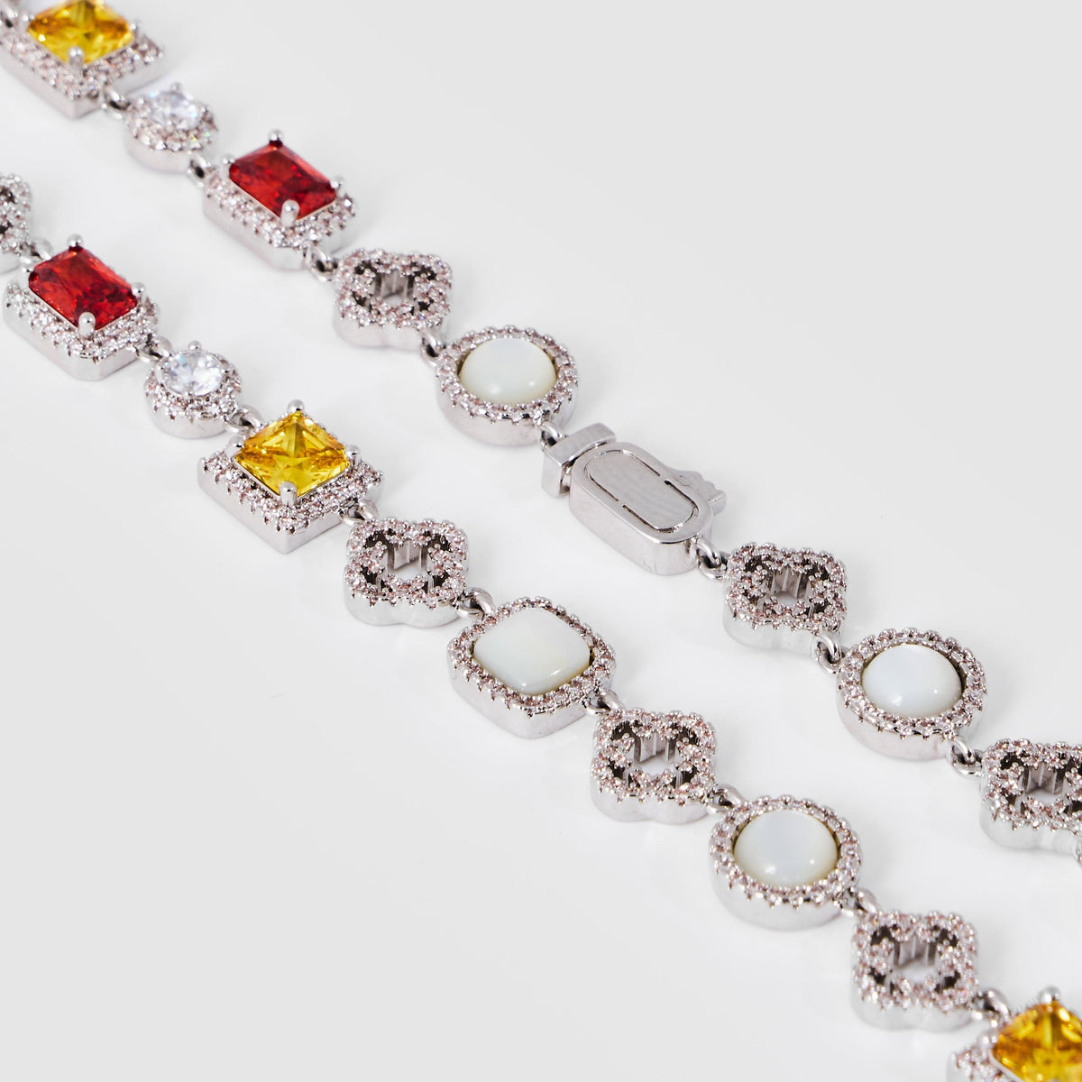 Collar de gema helada (plata)