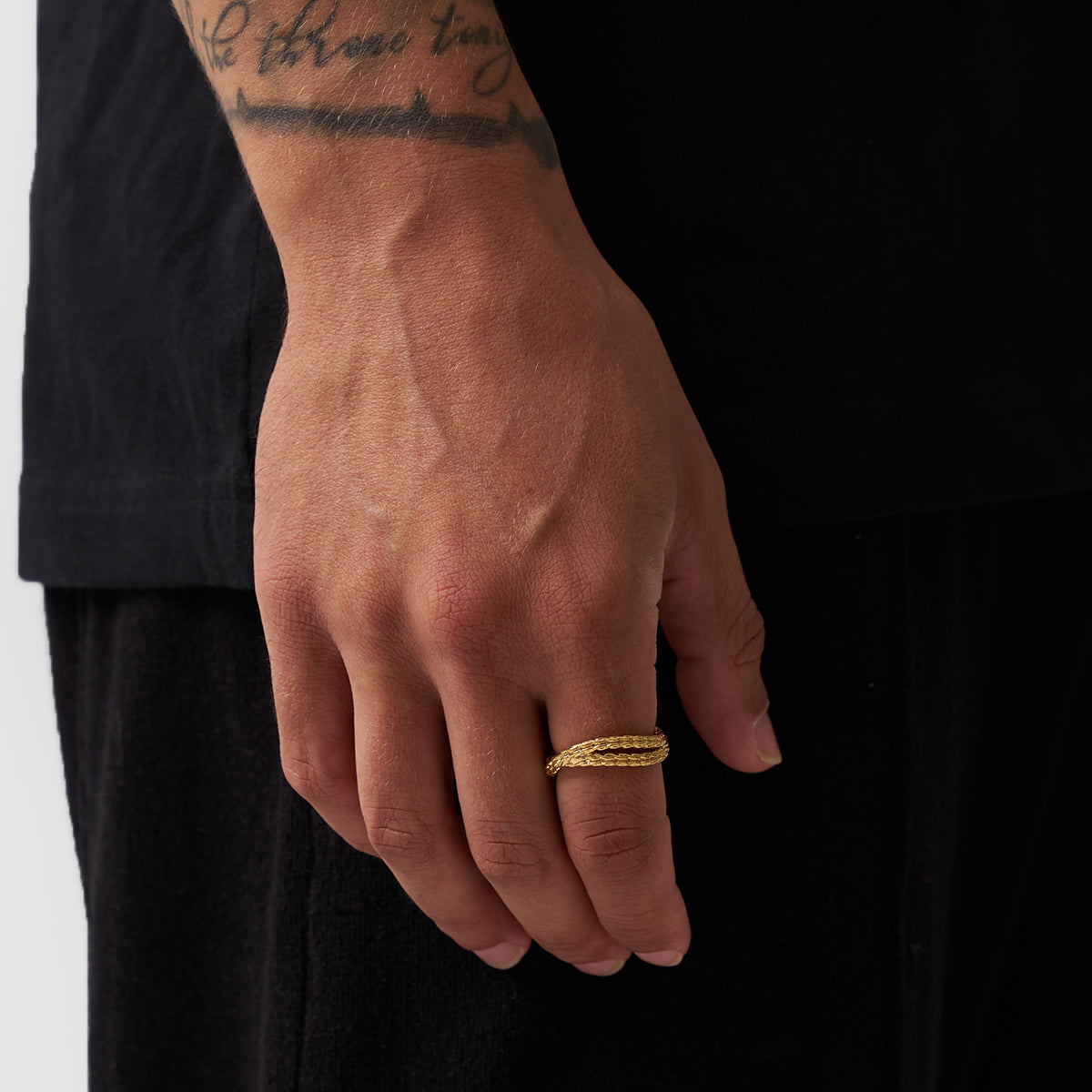 Anillo Envoltura de Cuerda (Oro)