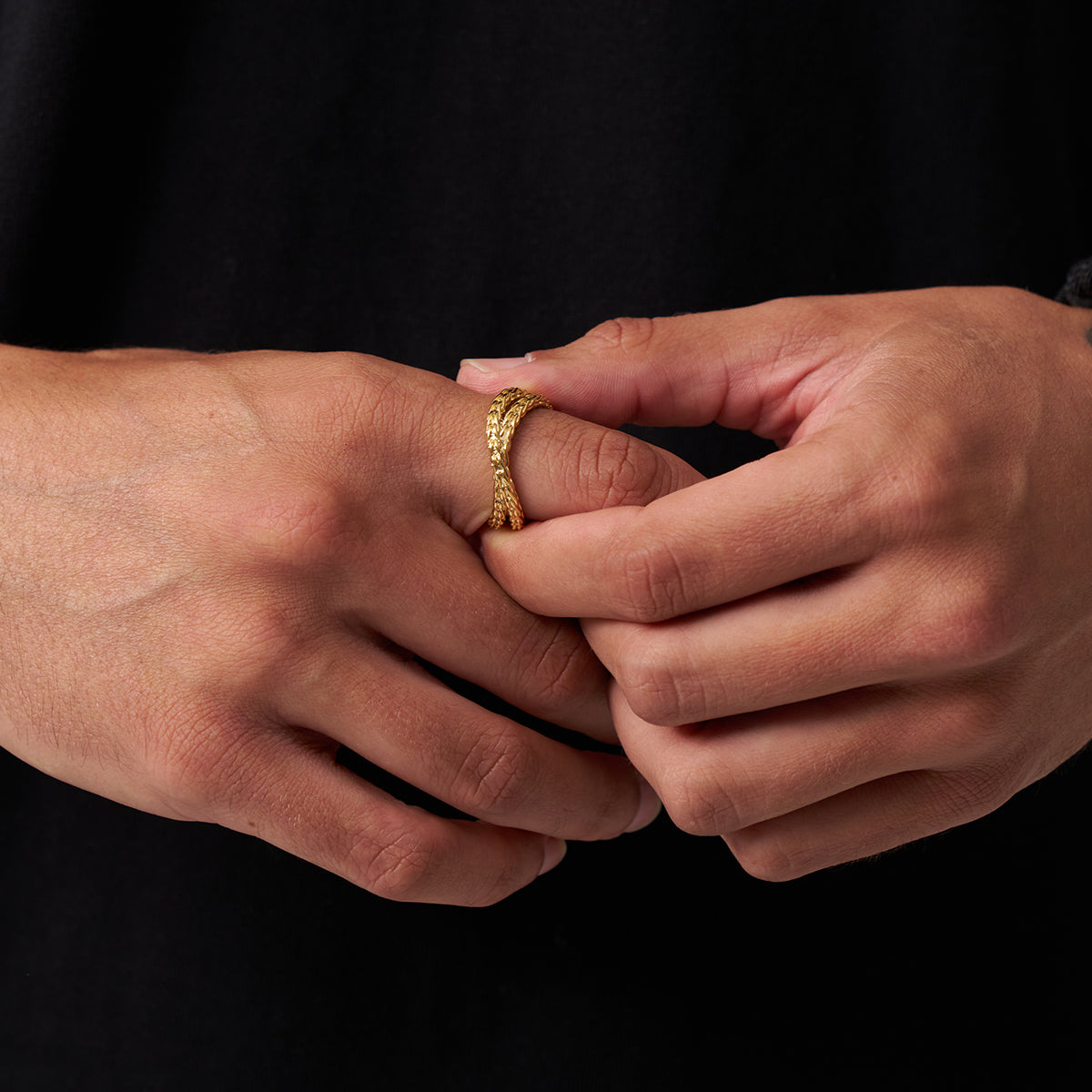 Anillo Envoltura de Cuerda (Oro)