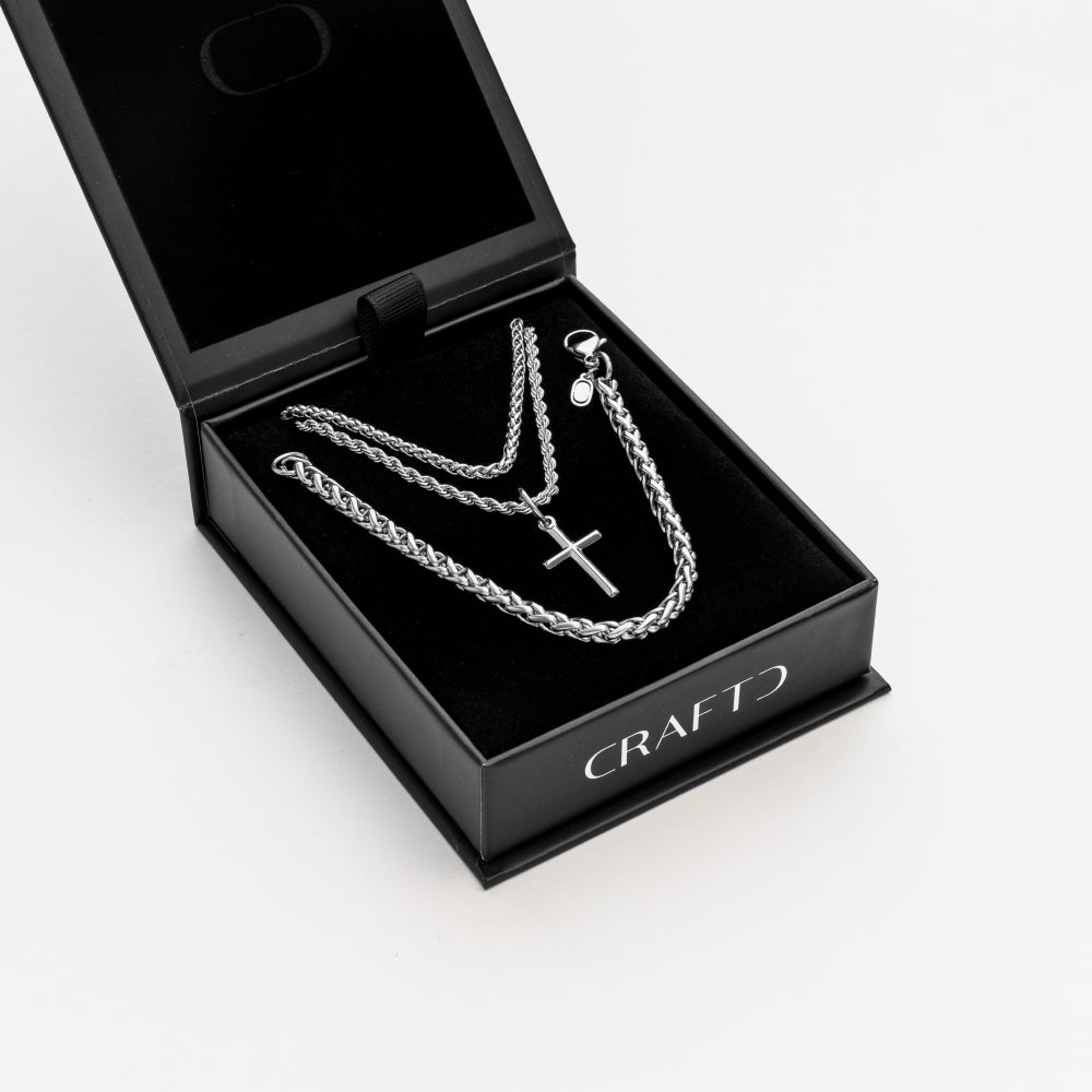 Juego de Regalo de Cruz (Plata)