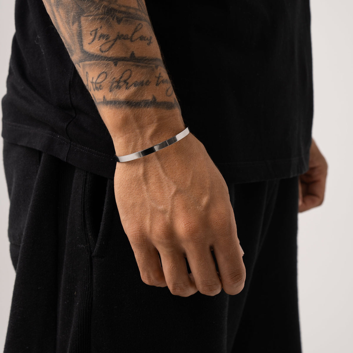 Brazalete Clásico 5mm (Plata)