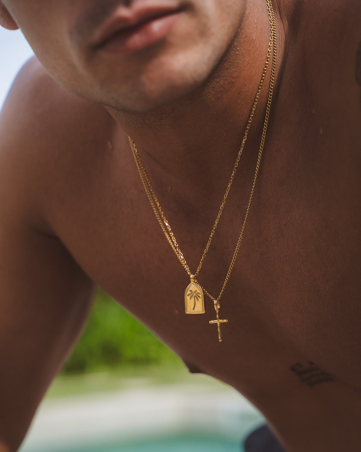 COLLAR PALM ORO