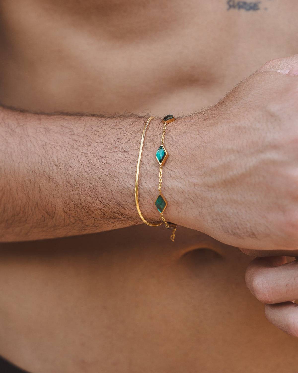 PULSERA AMBERES ORO