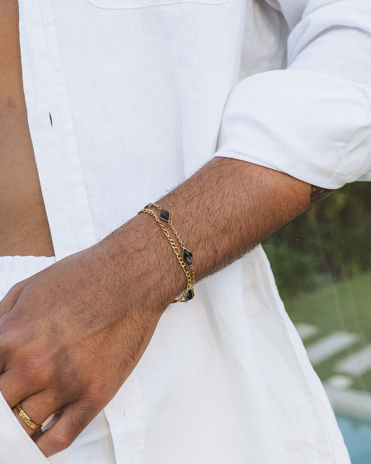 PULSERA AMBERES ORO