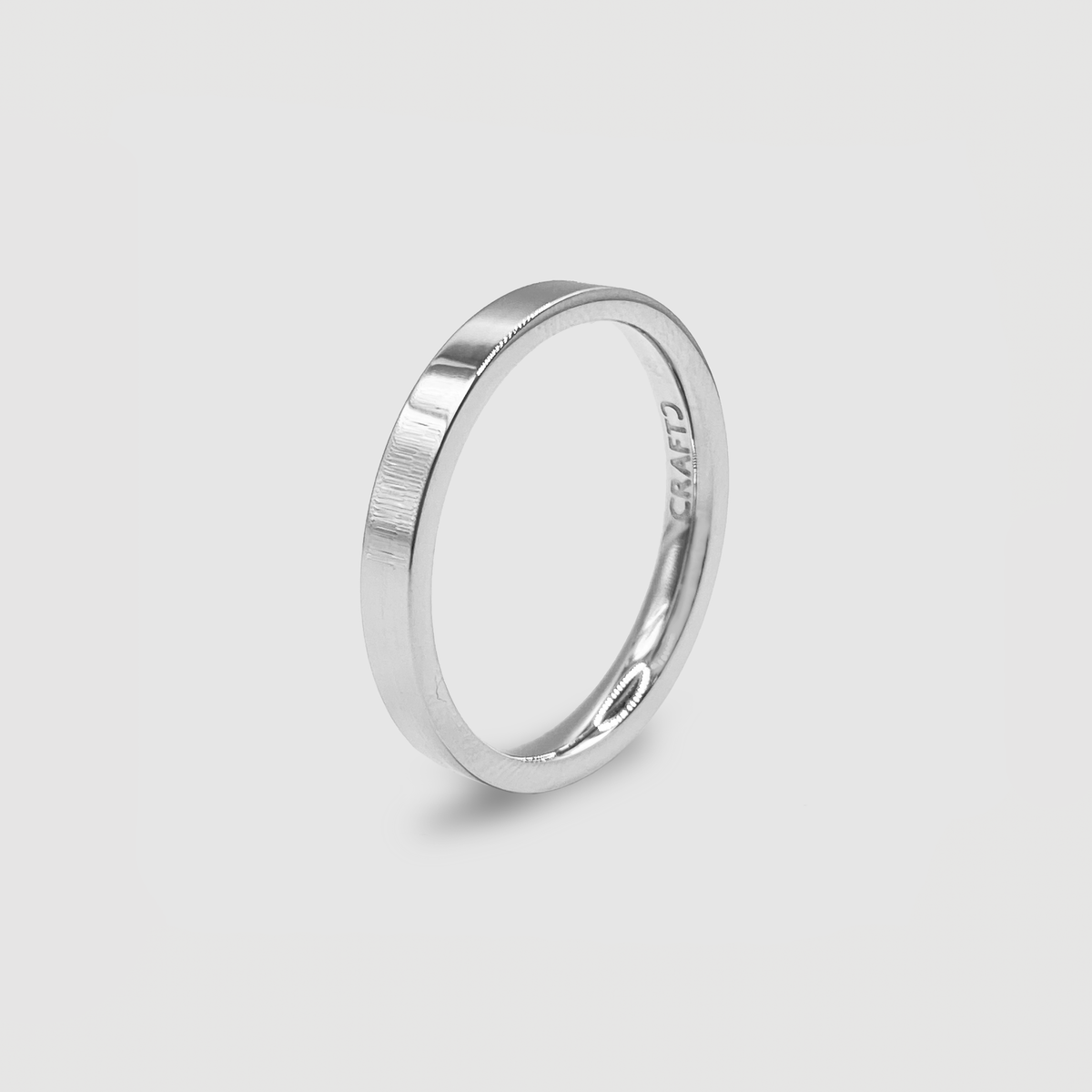 Anillo de Banda Plana (Plata) 3mm