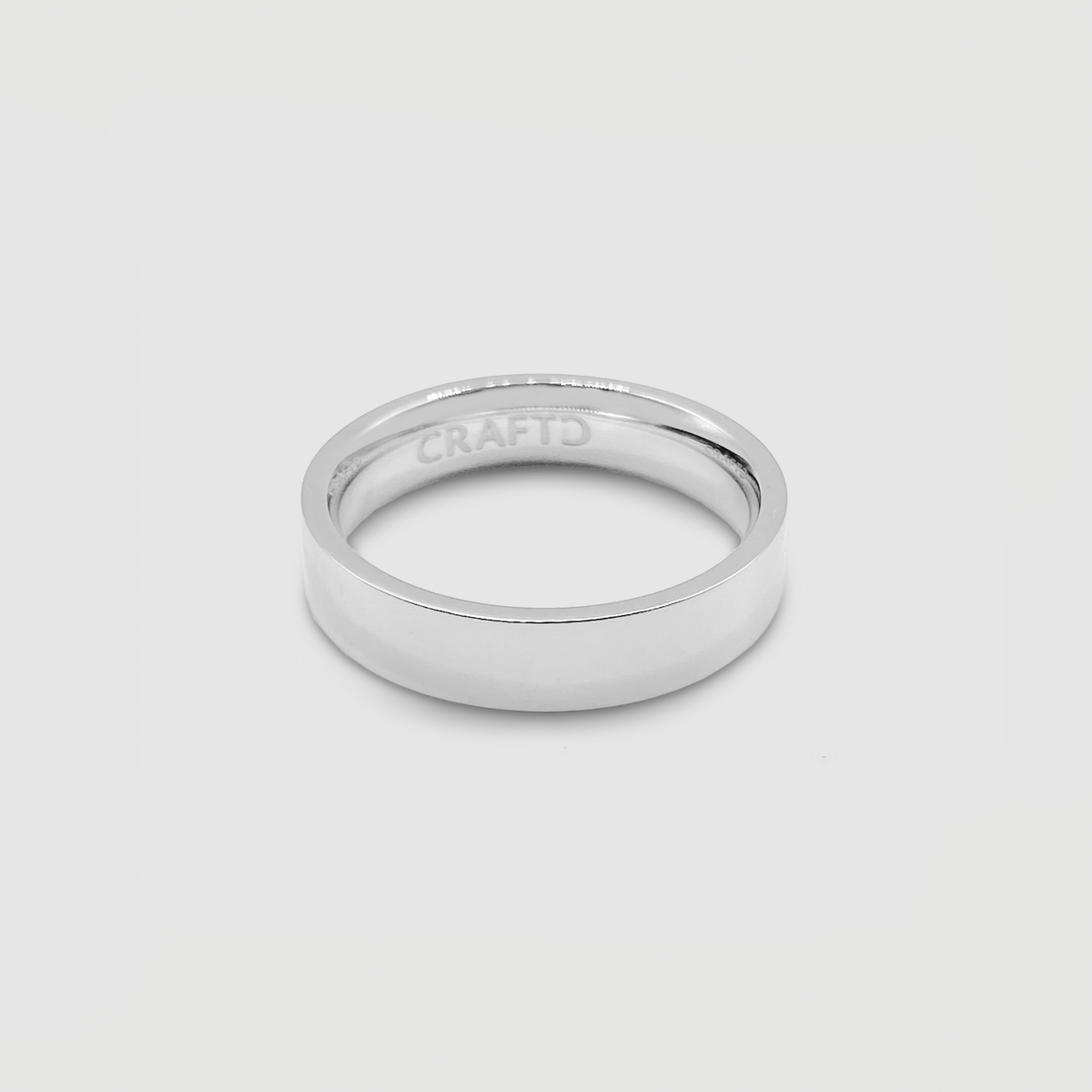Anillo de Banda Plana (Plata) 5mm