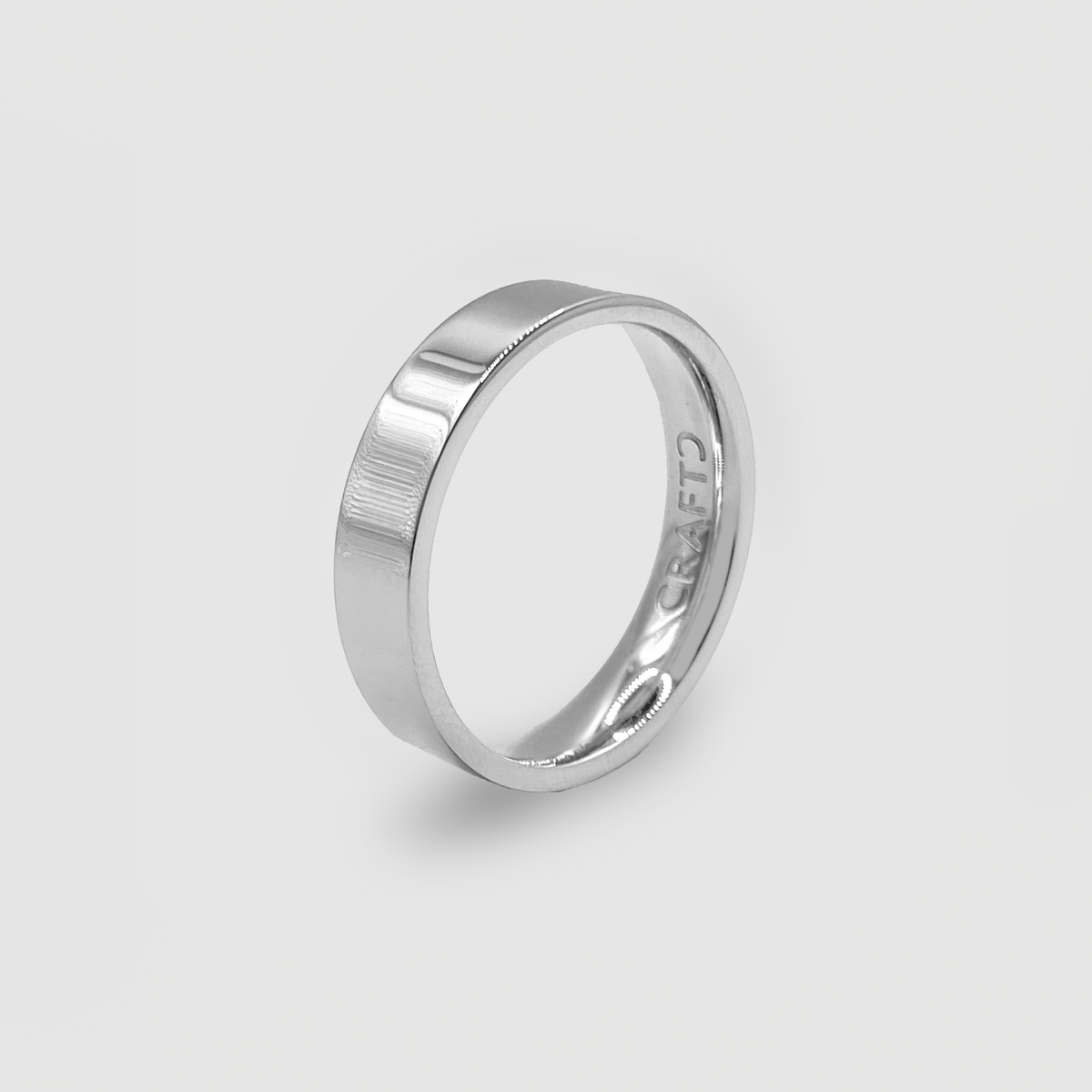 Anillo de Banda Plana (Plata) 5mm