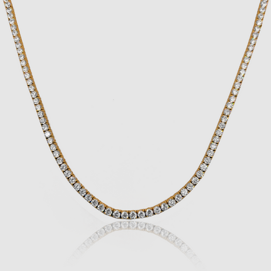 Cadena de Tenis (Oro) 3mm