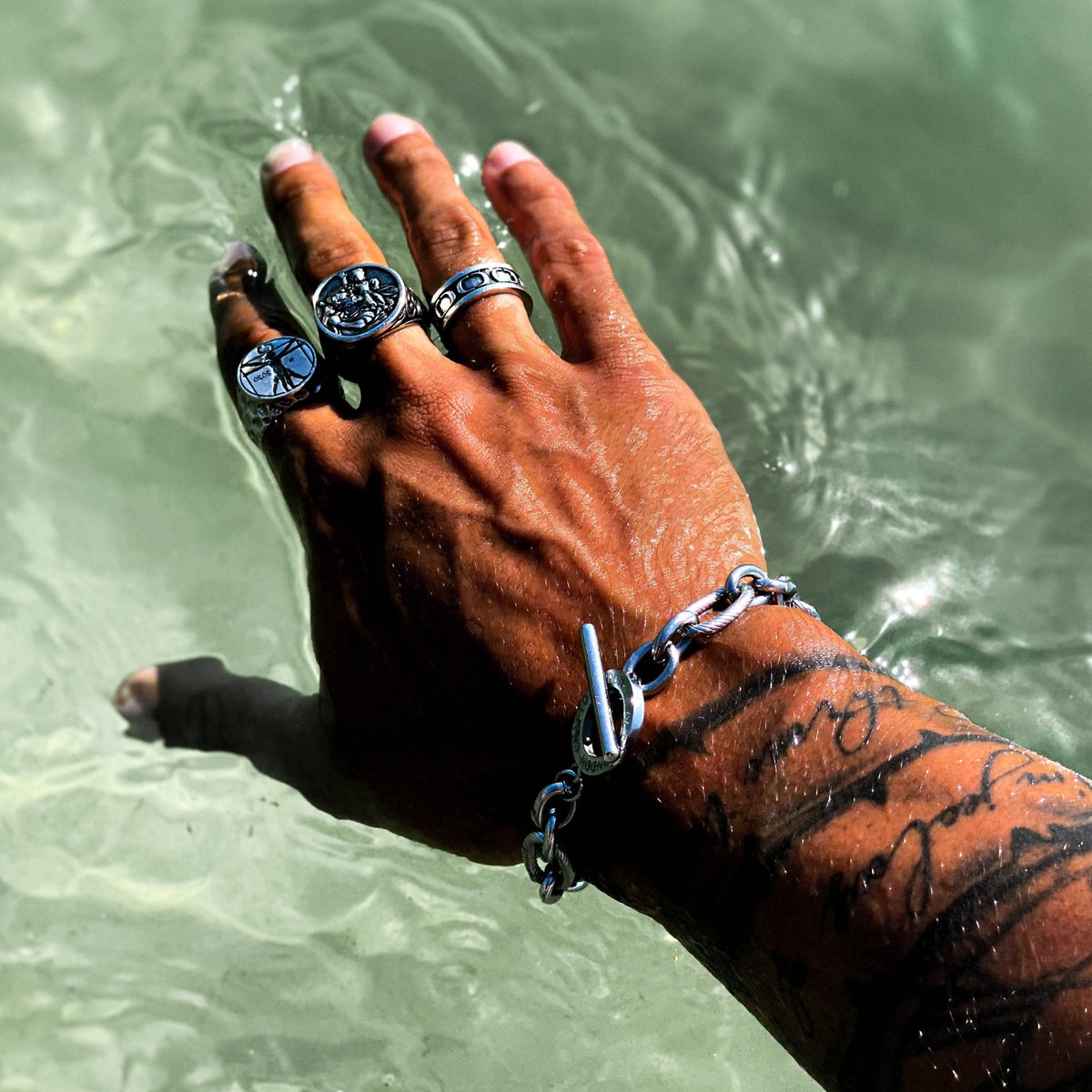 Pulsera Toggle Milan (Plata)