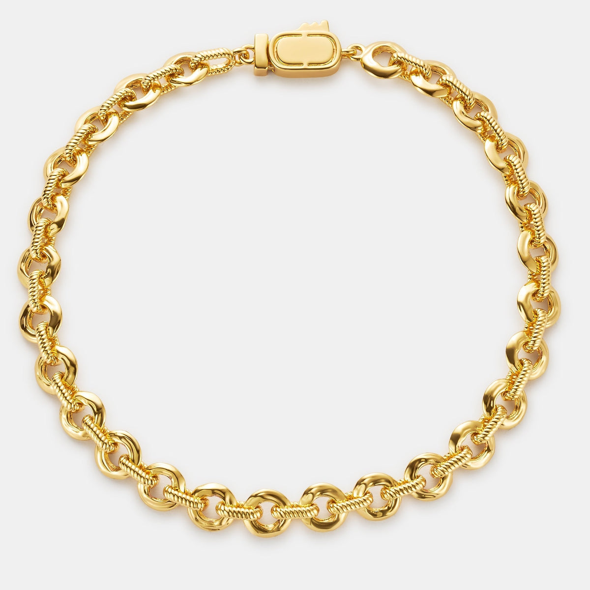 Pulsera de Eslabones Derretidos (Oro)