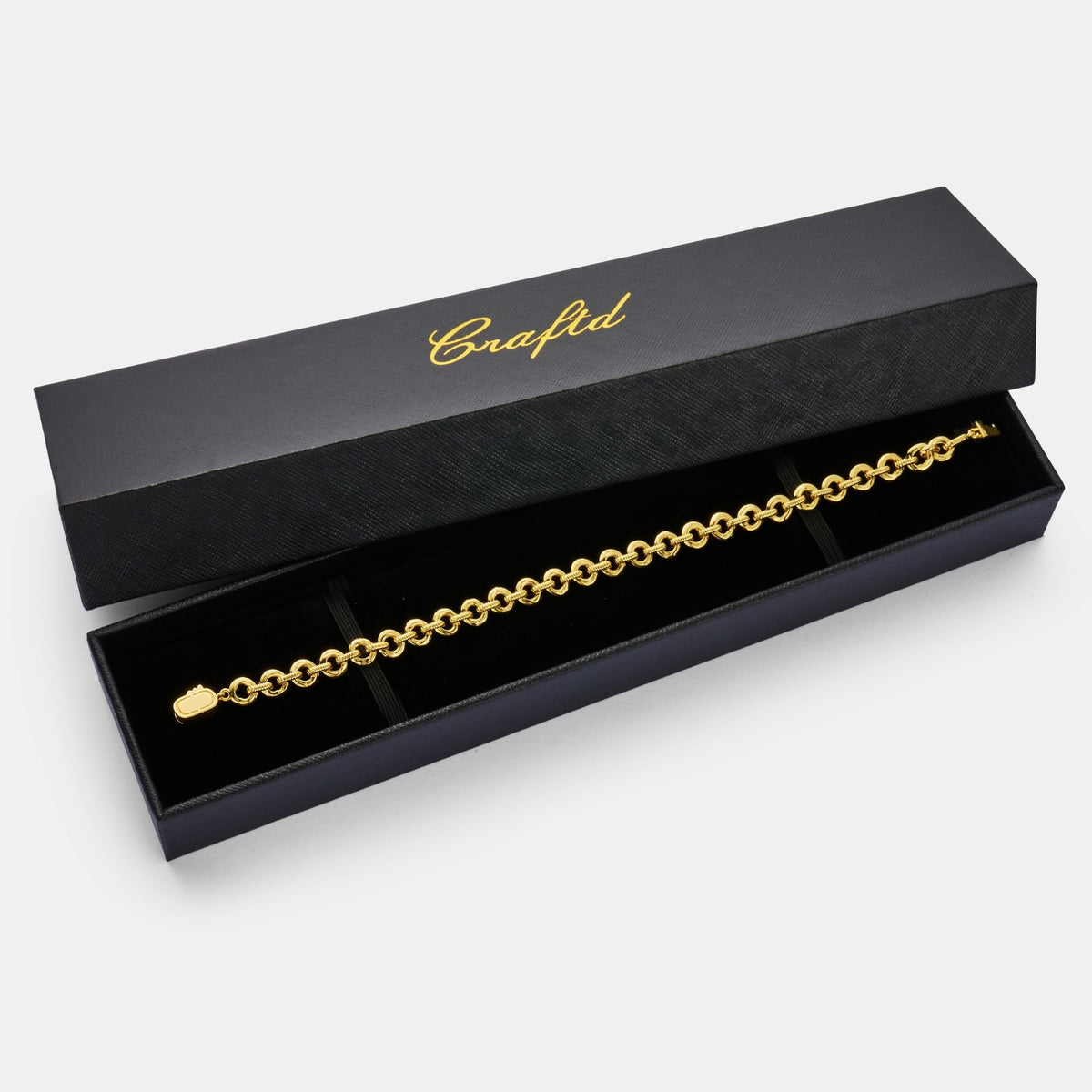 Pulsera de Eslabones Derretidos (Oro)