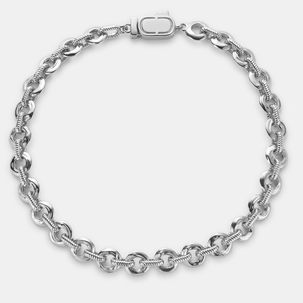 Pulsera de Eslabones Derretidos (Plata)