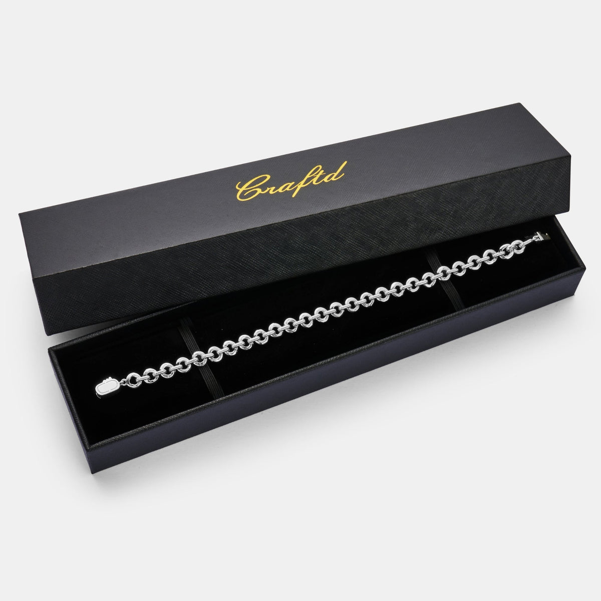 Pulsera de Eslabones Derretidos (Plata)