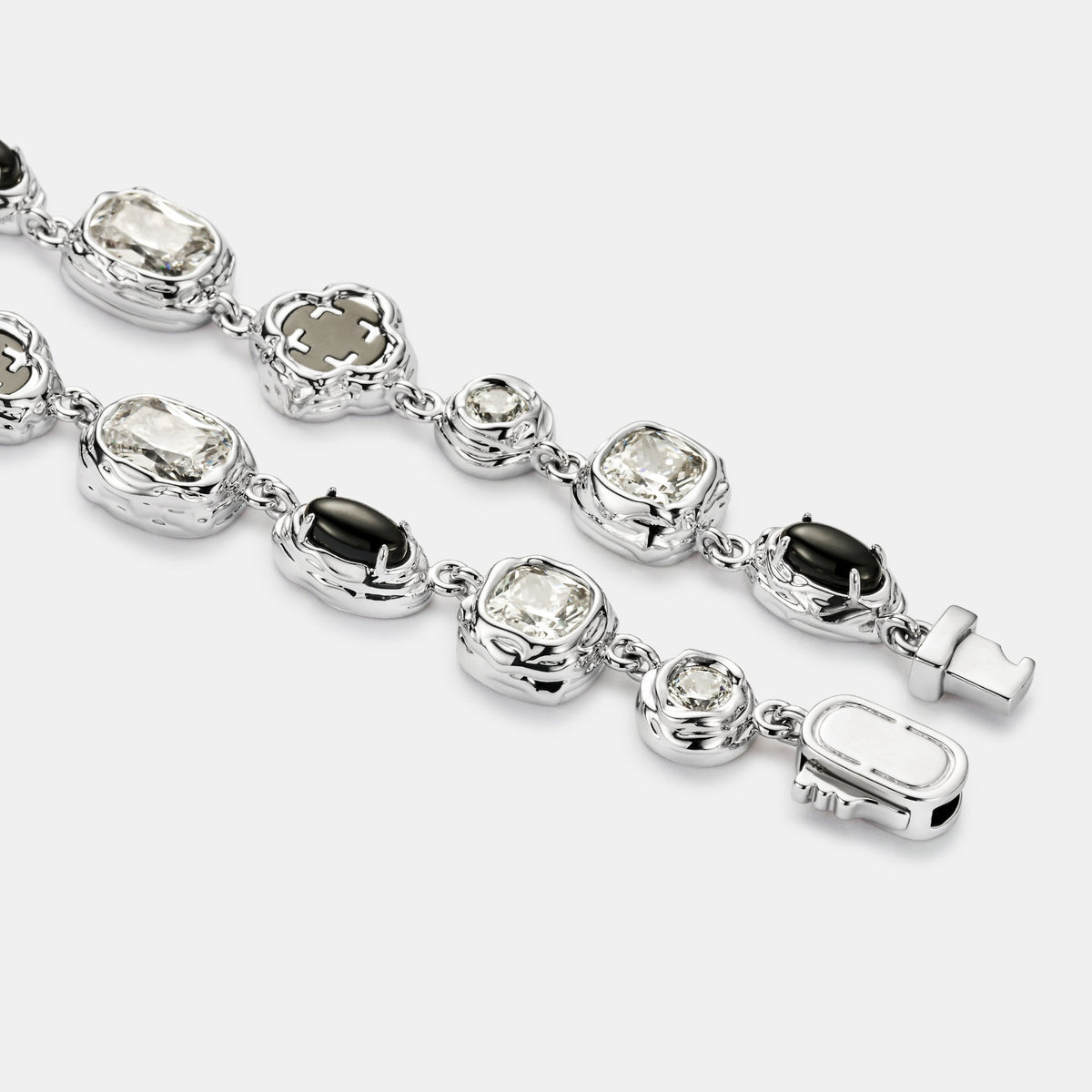 Collar de Piedra Ónix Derretida (Plata)