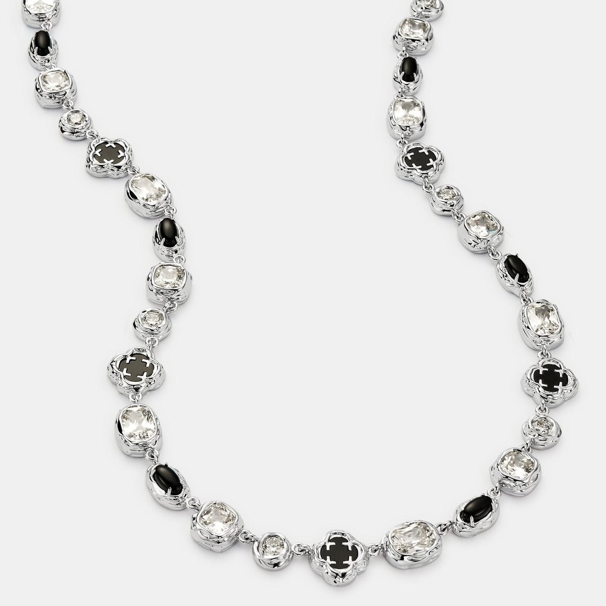 Collar de Piedra Ónix Derretida (Plata)