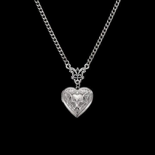 Bat Locket Necklace
