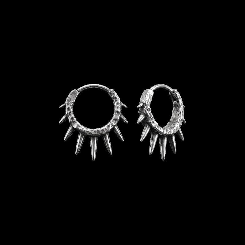Pendientes de aro con pinchos