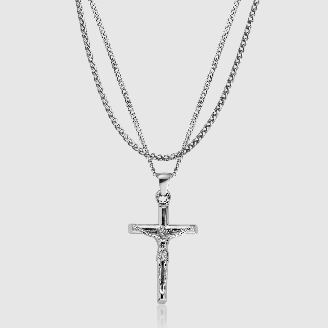 Conjunto de Crucifijo (Plata)