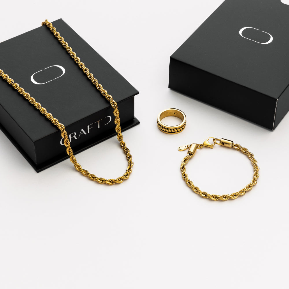 Juego de Regalo de Cuerda (Oro)