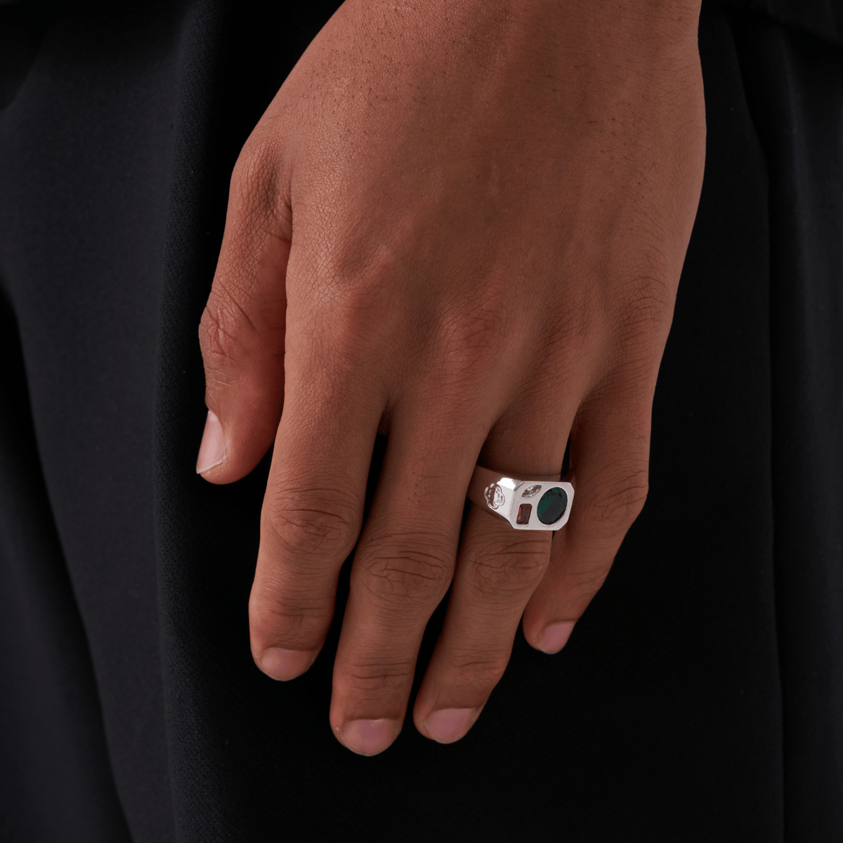 Anillo de Tres Piedras (Plata)