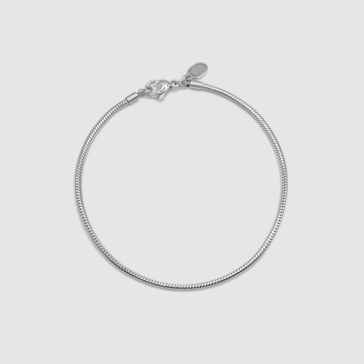 Pulsera de serpiente (Plata) 2mm