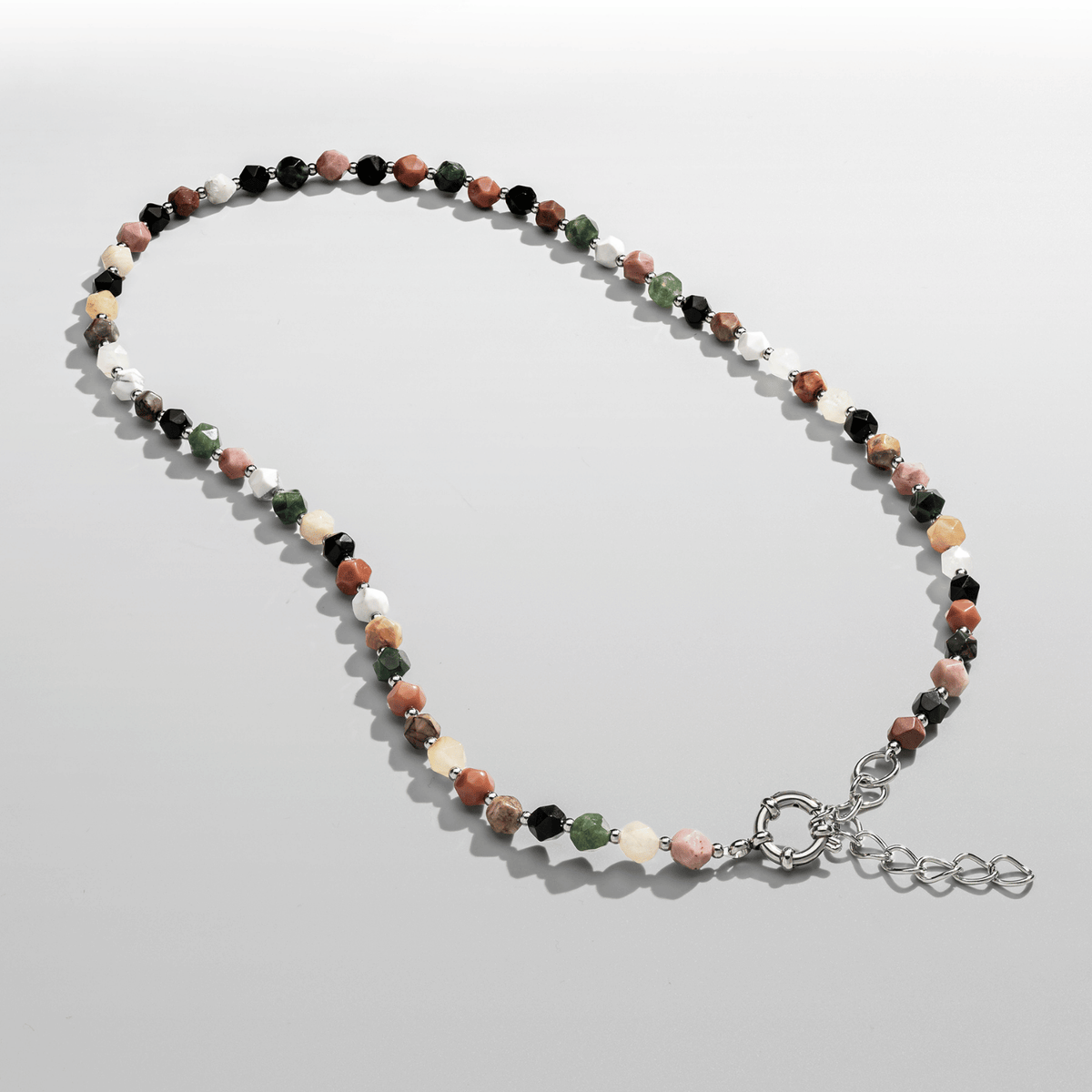 Collar de Cuentas de Piedra (Plata)