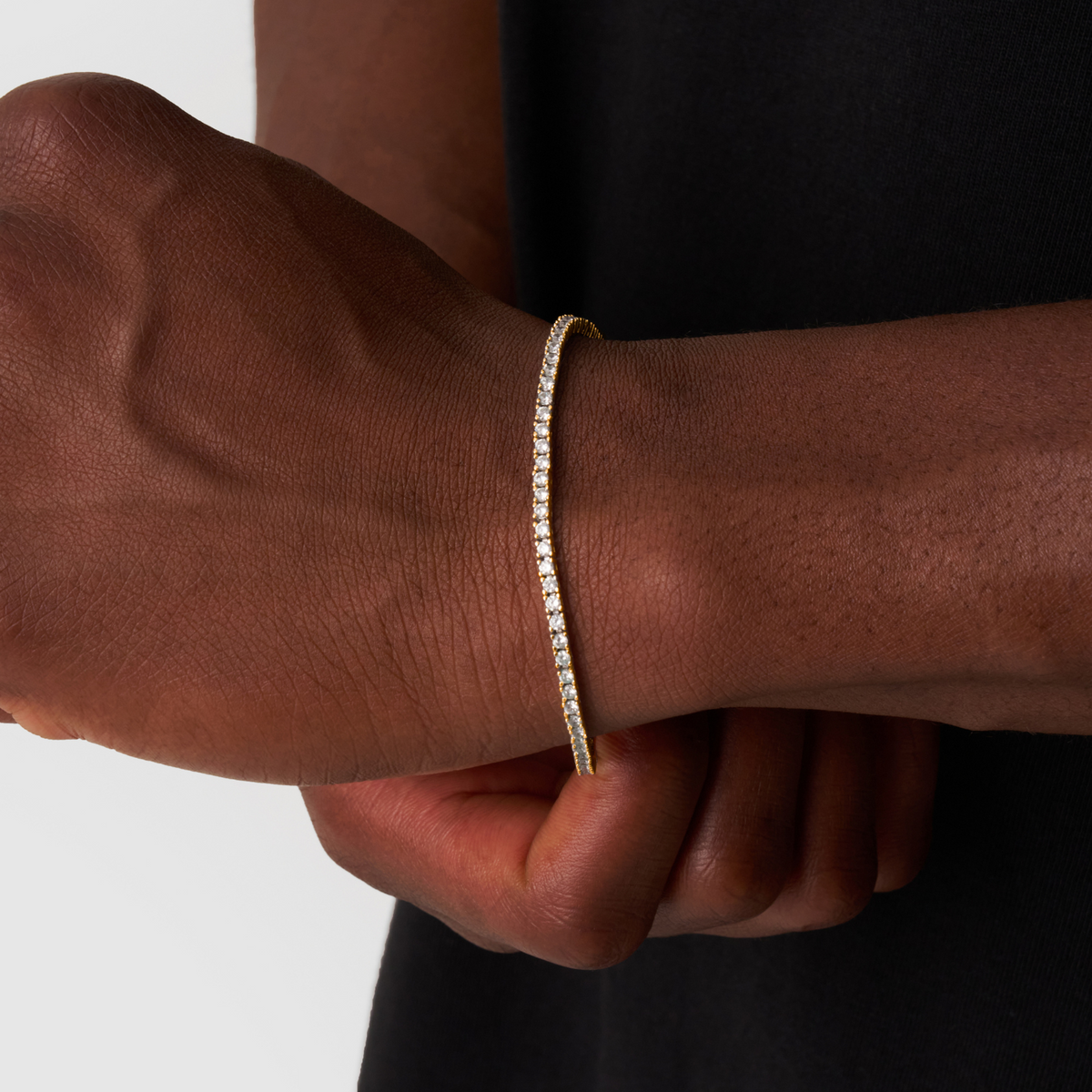 Pulsera de tenis (Oro) 2mm
