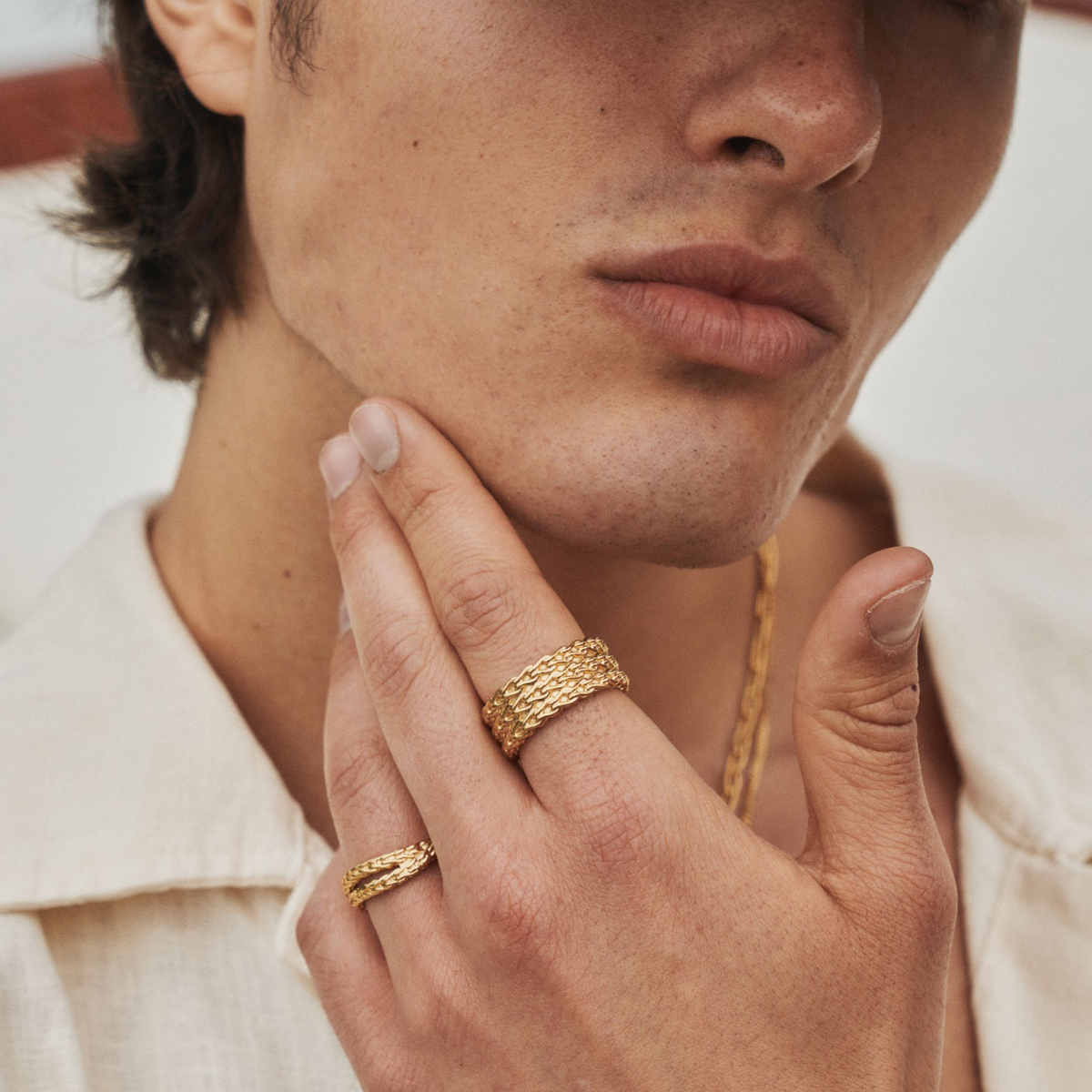 Anillo Envoltura de Cuerda (Oro)