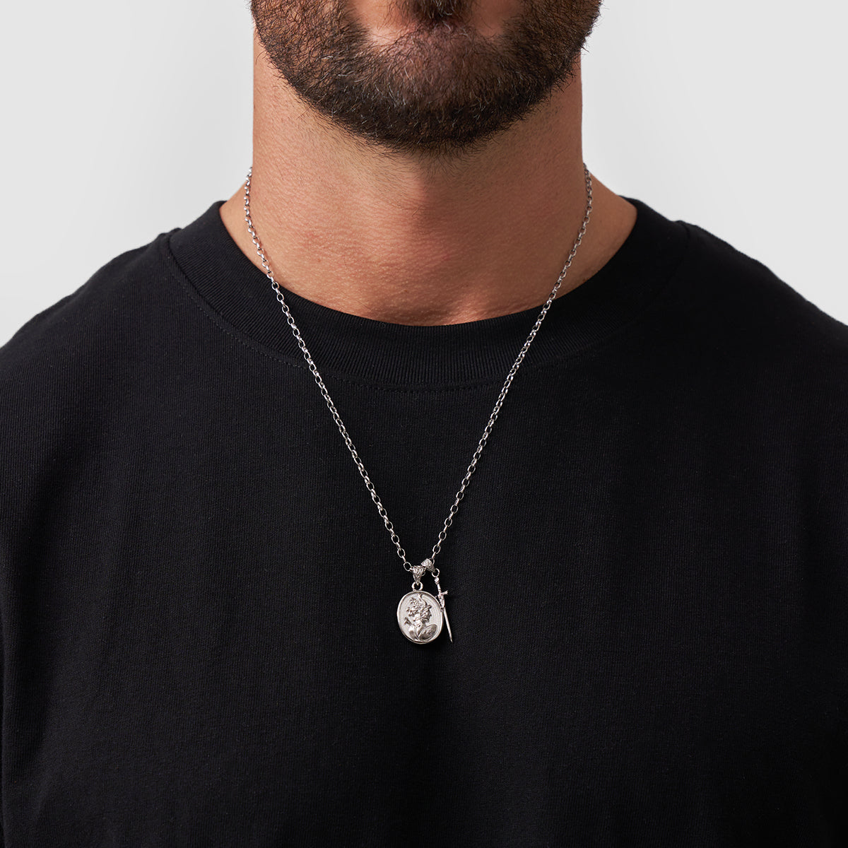 Colgante de Aquiles (plata)
