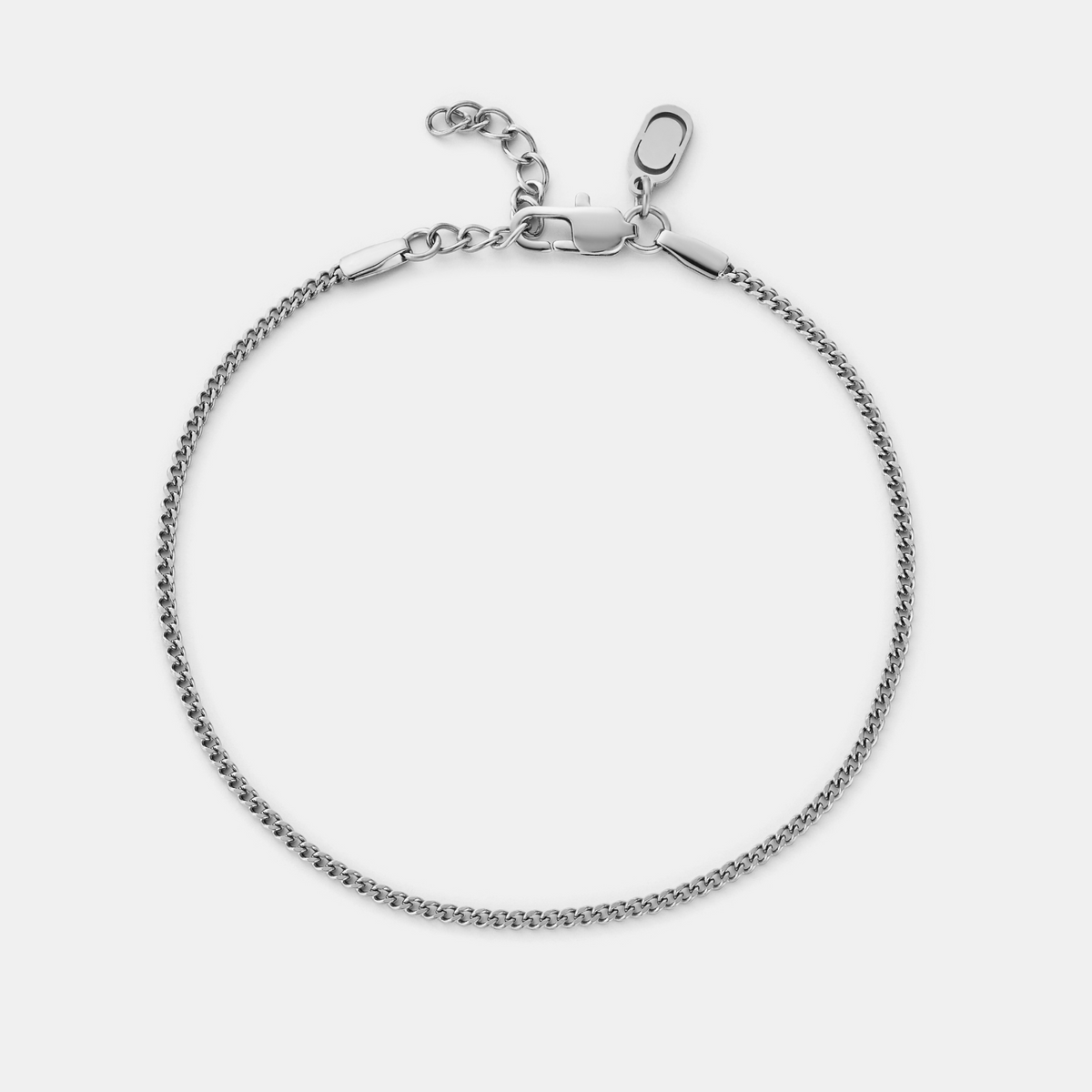 Pulsera curb (plata) 2mm