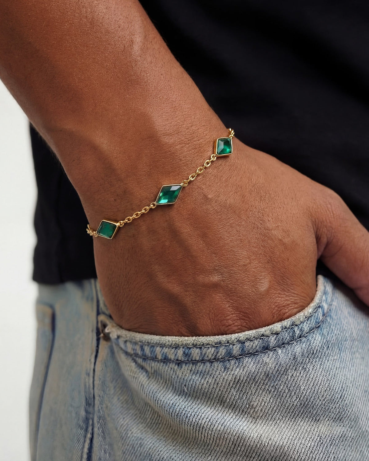 PULSERA AMBERES ORO