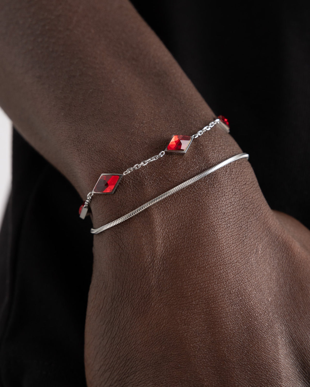 PULSERA AMBERES PLATA