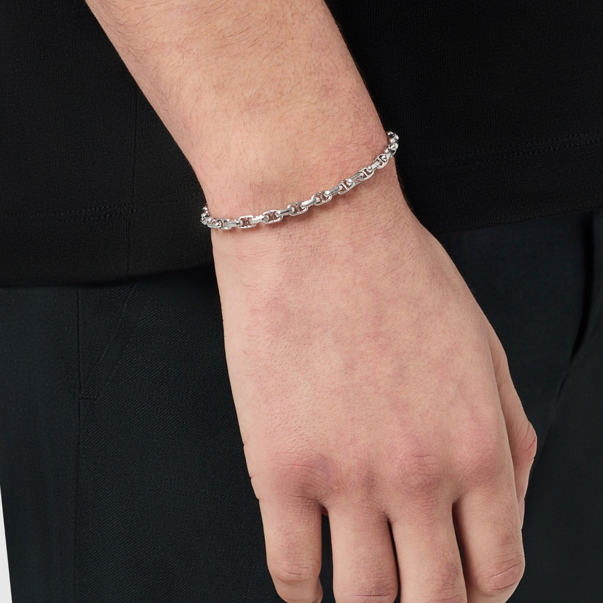 Pulsera de Enlace CD (Plata)