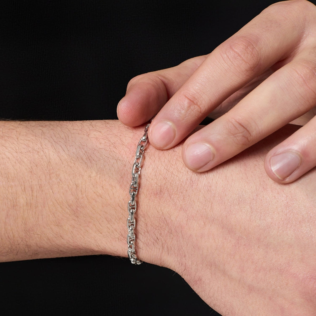 Pulsera de Enlace CD (Plata)
