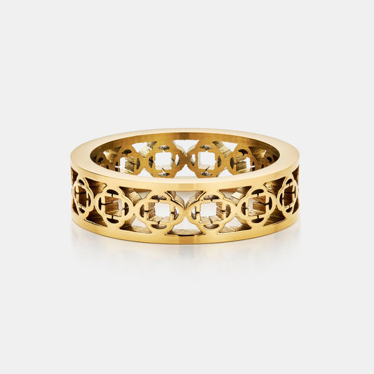 Anillo Banda de Trébol (Oro)
