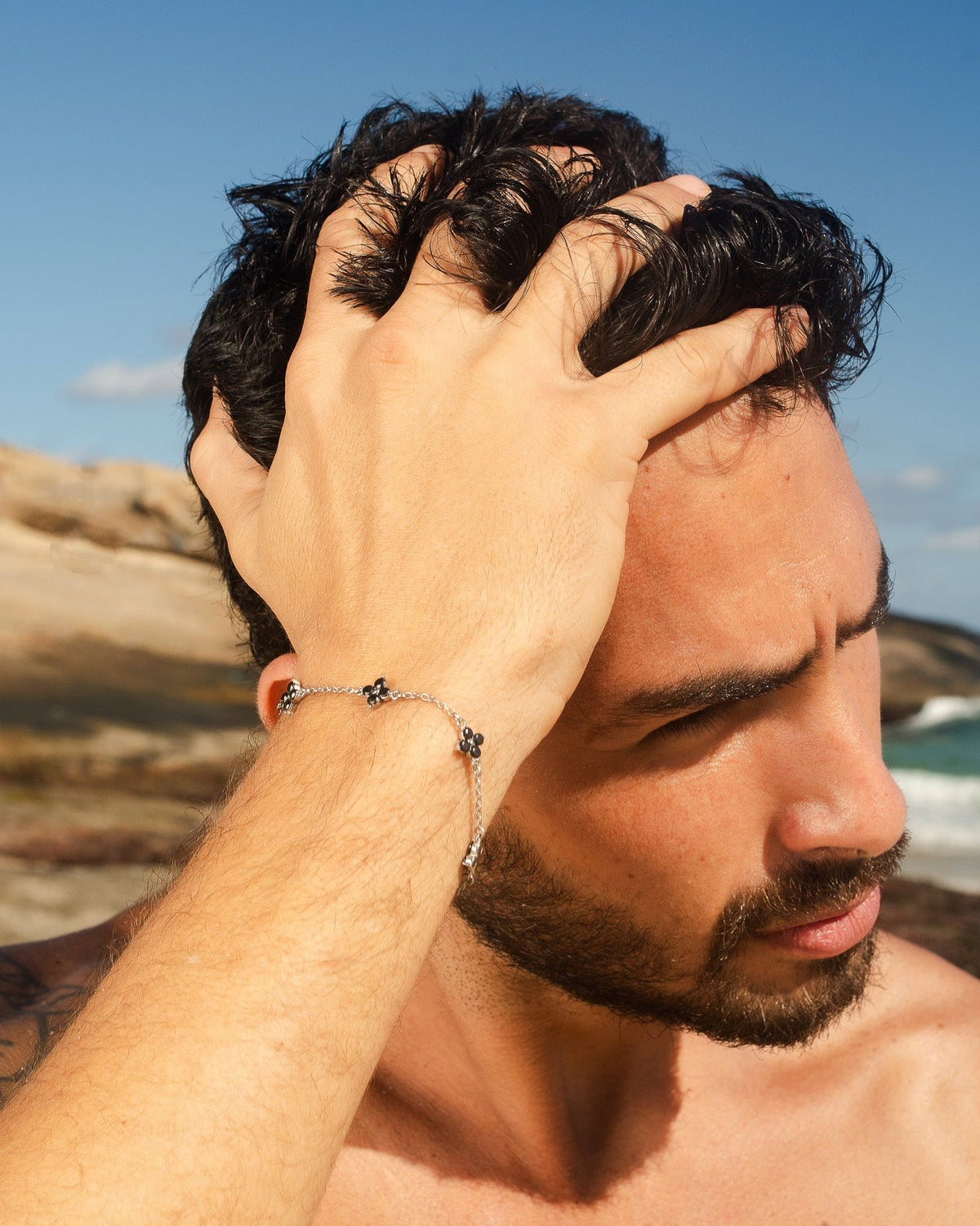 PULSERA CLOVER PLATA