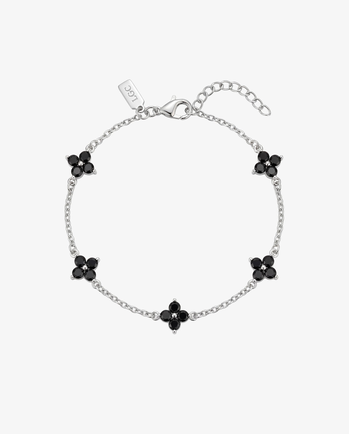 PULSERA CLOVER PLATA