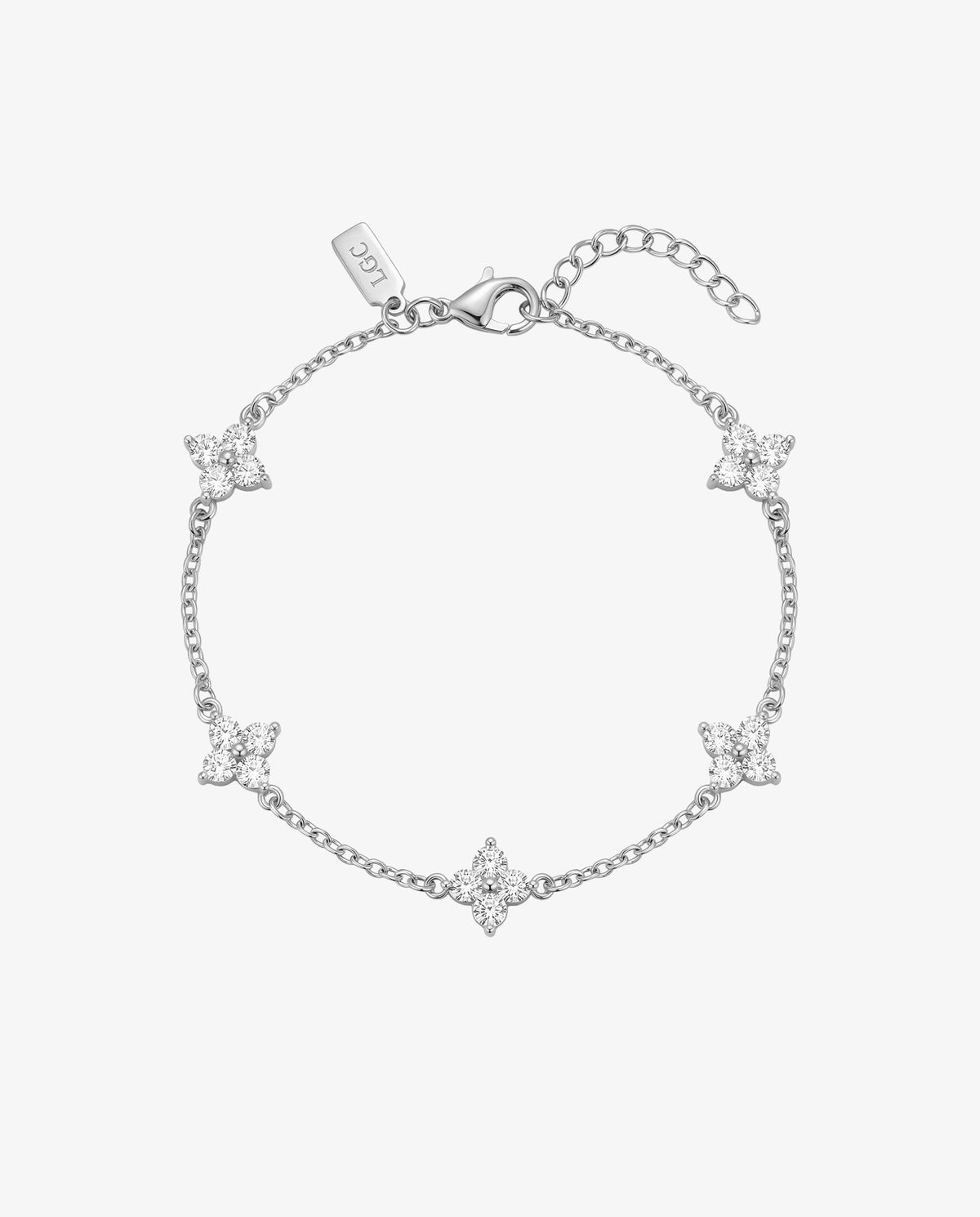 PULSERA CLOVER PLATA