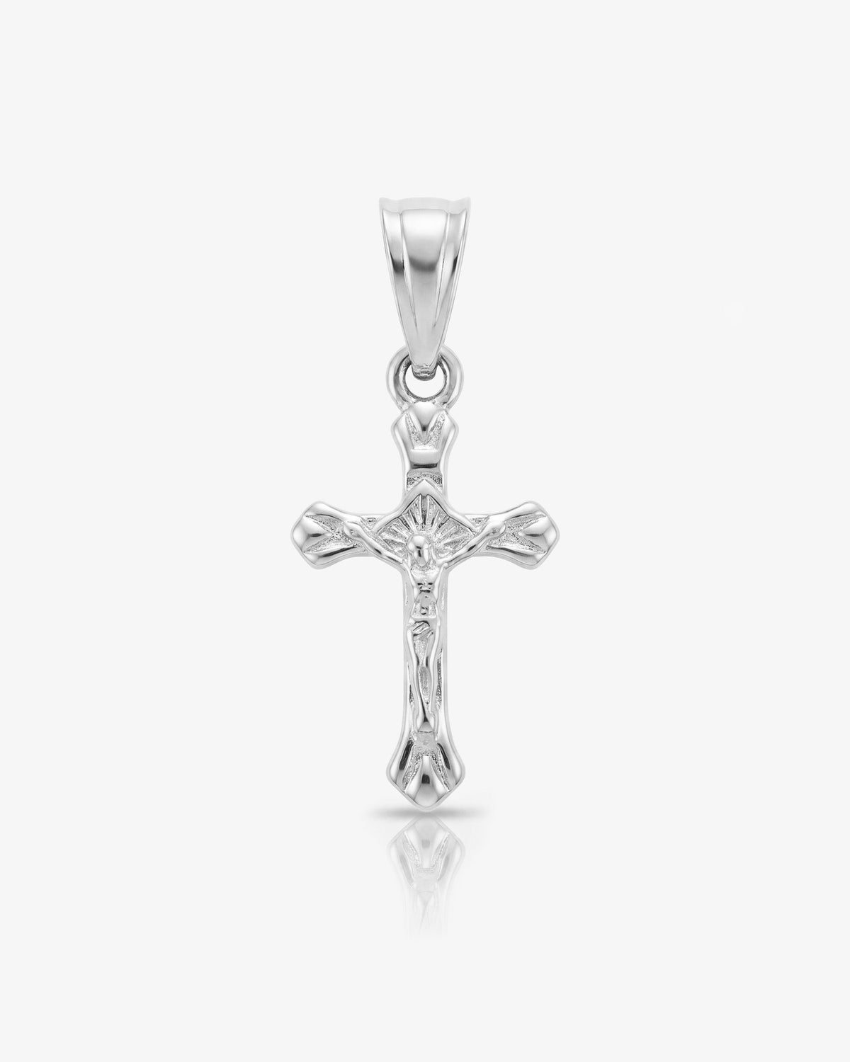 CHARM MINI CROSS PLATA