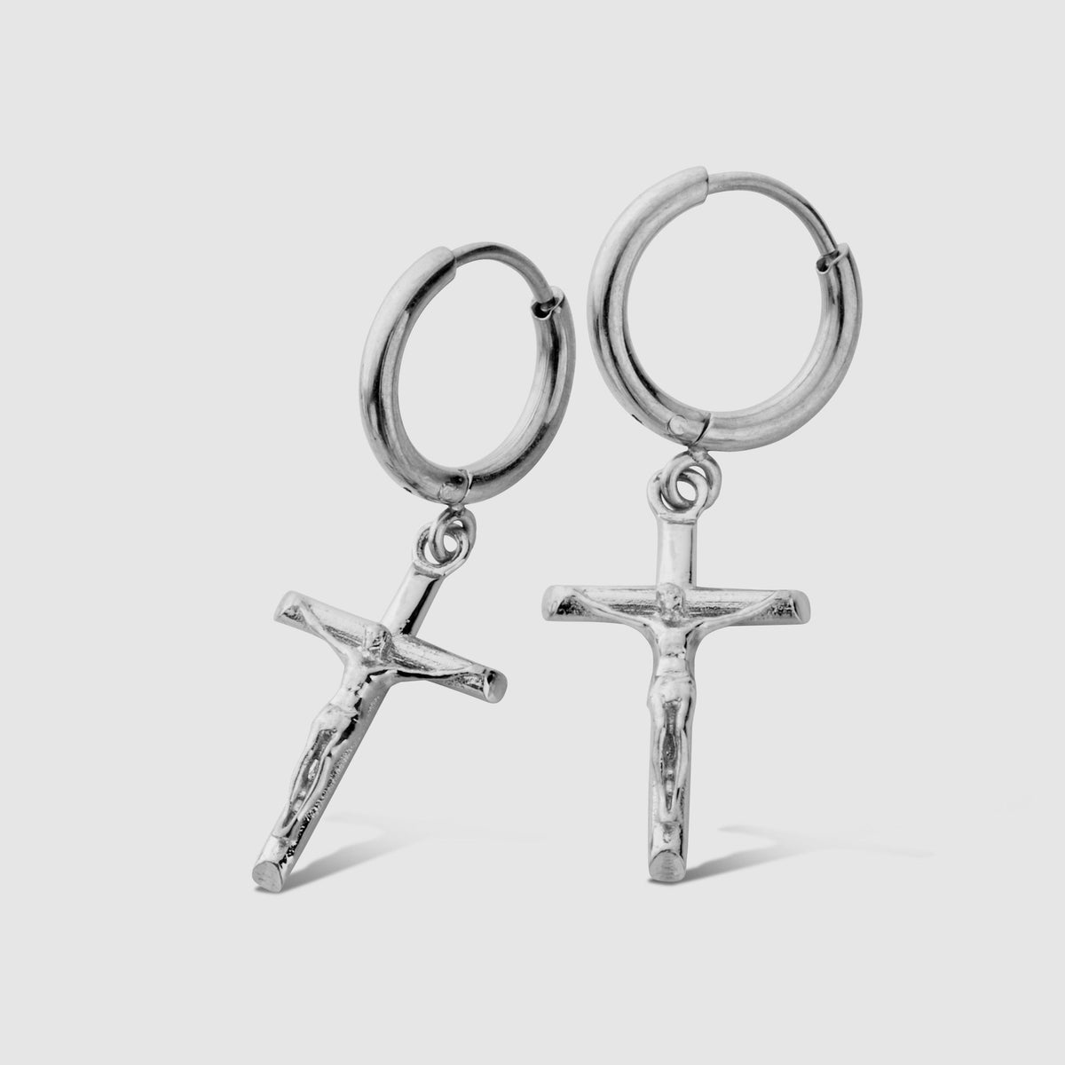 Pendiente de Crucifijo (Plata)