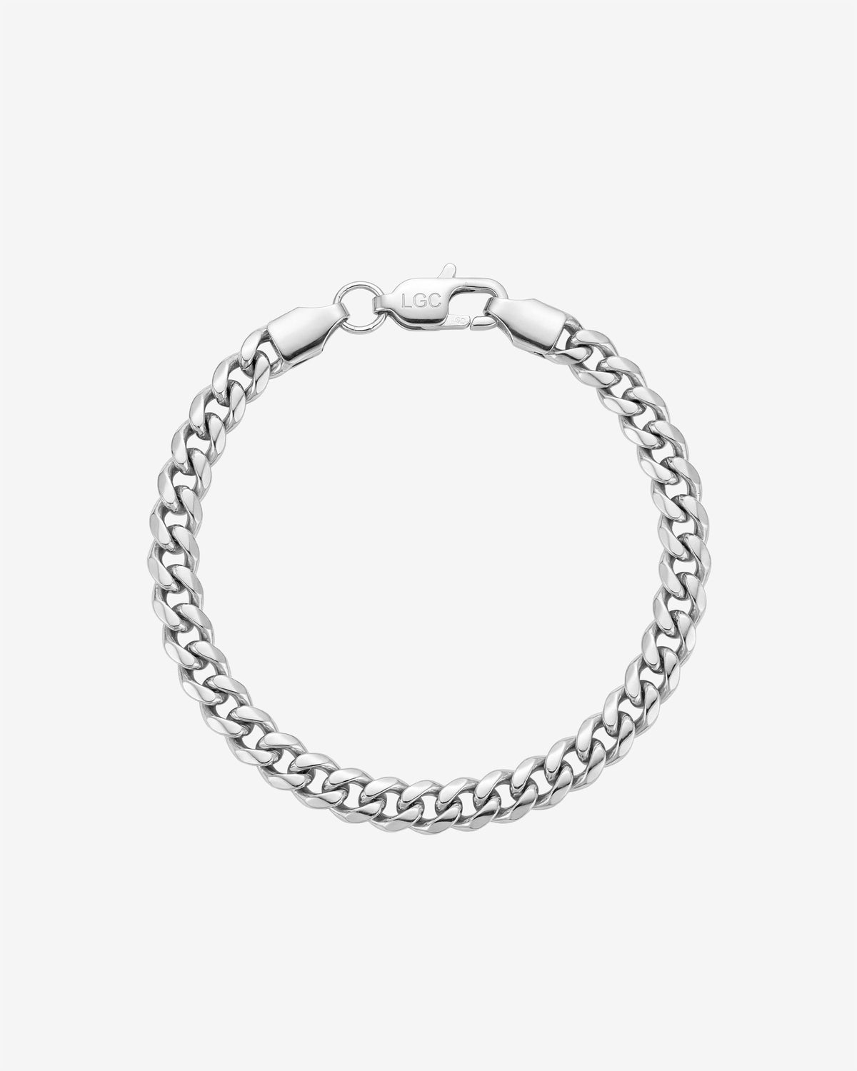 PULSERA CUBANA PLATA - 5MM