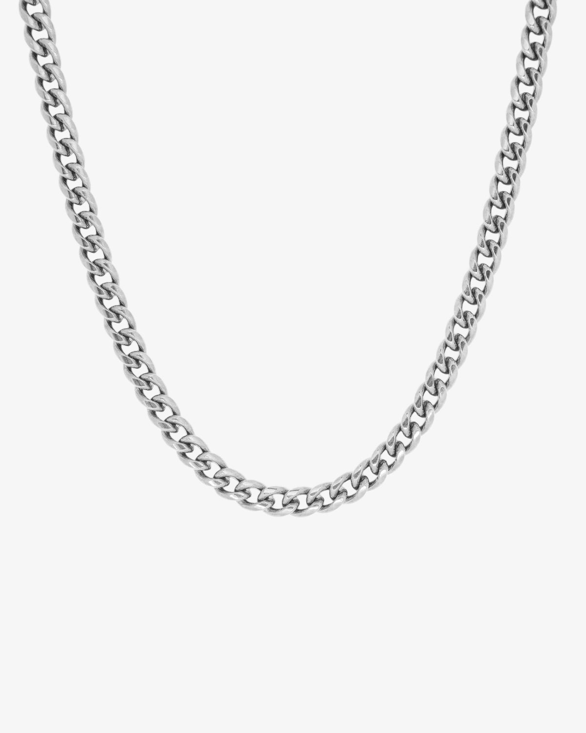 CADENA CUBANA PLATA - 5MM