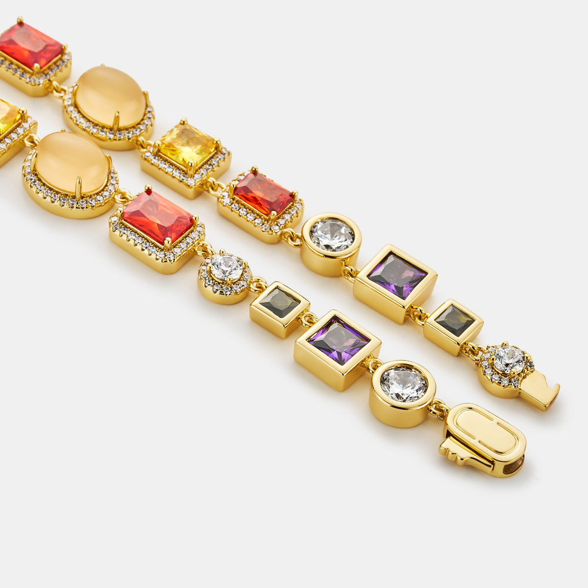 Pulsera de Piedras Preciosas (Oro)