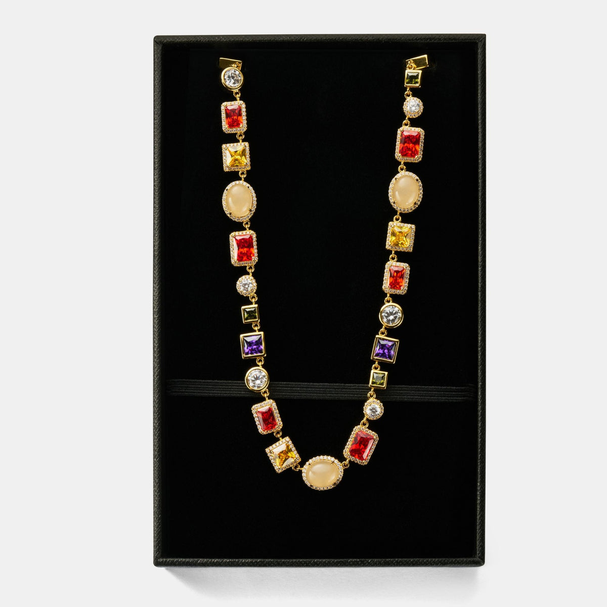 Collar de Piedras Preciosas (Oro)