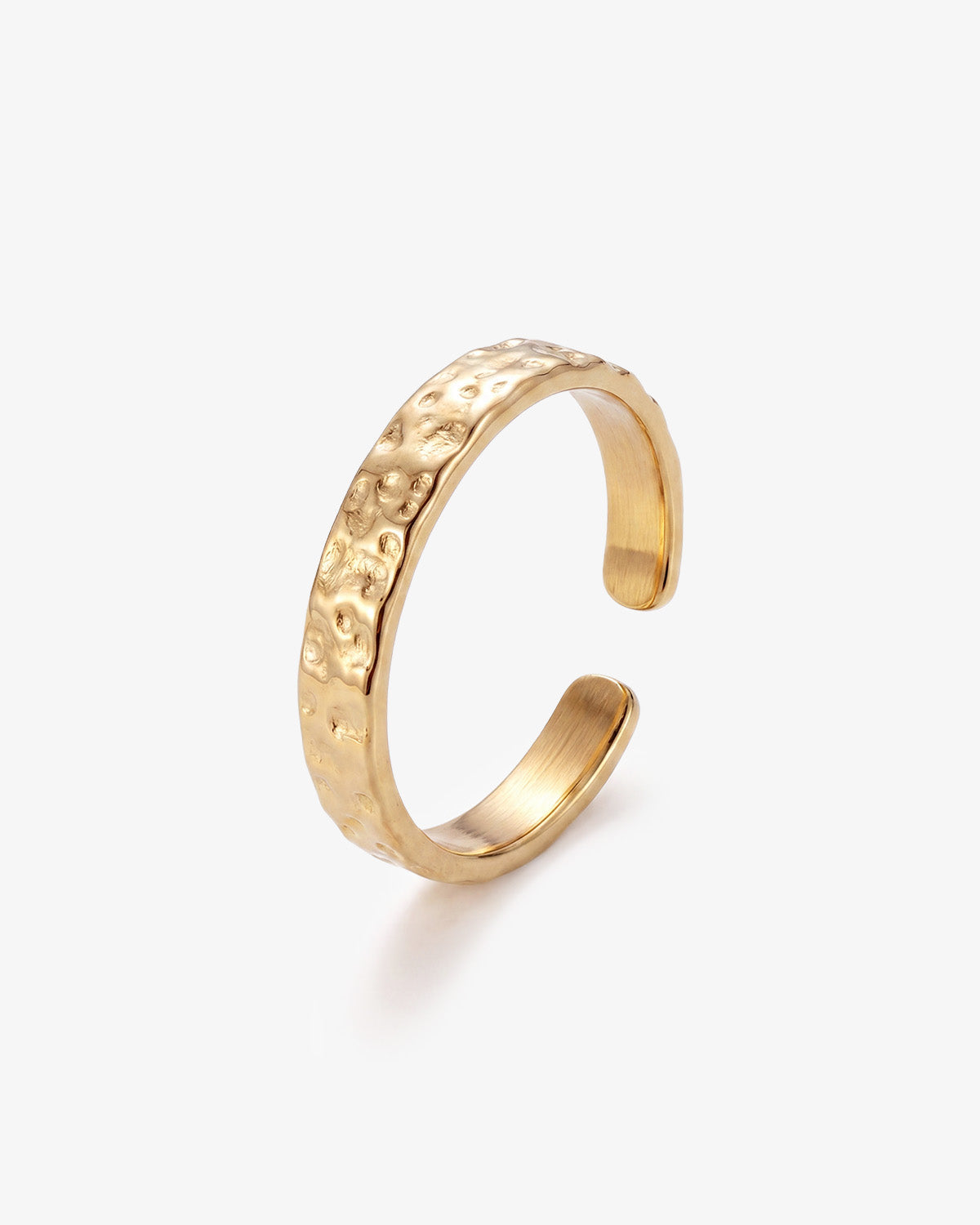 ANILLO HAMMERED ORO - 4MM