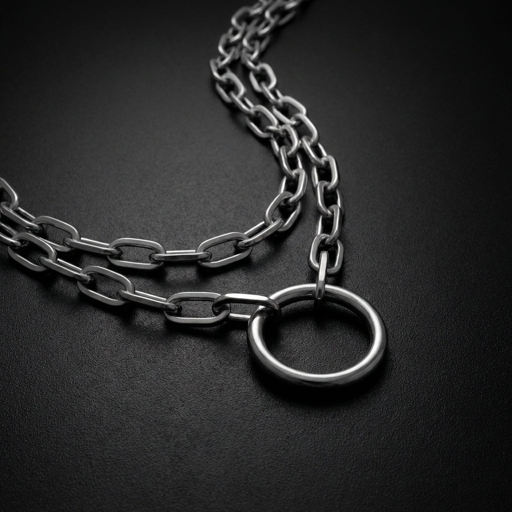 Collar de cadena O en capas
